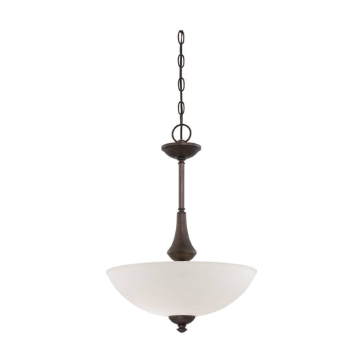 Pendant Nuvo 60-5138 Patton - 3 Light - Pendant with Frosted Glass - Prairie Bronze Finish Nuvo