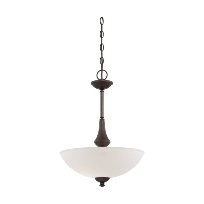 Pendant Nuvo 60-5138 Patton - 3 Light - Pendant with Frosted Glass - Prairie Bronze Finish Nuvo