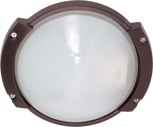 Bulk Head Nuvo 60-517 1 Light - 11 in. - Oblong Round Bulk Head - Die Cast Bulk Head - Architectural Bronze Finish Nuvo
