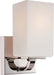 Vanity Nuvo 60-5181 Vista - 1 Light - Vanity Fixture with Etched Opal Glass - Polished Nickel Finish Nuvo
