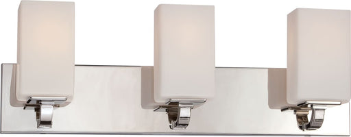 Vanity Nuvo 60-5183 Vista - 3 Light - Vanity Fixture with Etched Opal Glass - Polished Nickel Finish Nuvo