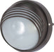 Bulk Head Nuvo 60-521 1 Light - 10 in. - Round Hood Bulk Head - Die Cast Bulk Head - Architectural Bronze Finish Nuvo