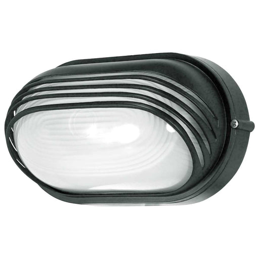 Bulk Head Nuvo 60-523 1 Light - 10 in. - Oval Hood Bulk Head - Die Cast Bulk Head - Architectural Bronze Finish Nuvo