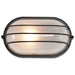Bulk Head Nuvo 60-525 1 Light - 10 in. - Oval Cage Bulk Head - Die Cast Bulk Head - Architectural Bronze Finish Nuvo