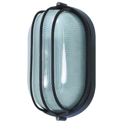 Bulk Head Nuvo 60-525 1 Light - 10 in. - Oval Cage Bulk Head - Die Cast Bulk Head - Architectural Bronze Finish Nuvo