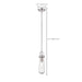 Mini Pendant Nuvo 60-5262 Beaker - 1 Light - Mini Pendant with Clear Glass - Lamp included - Brushed Nickel Finish Nuvo