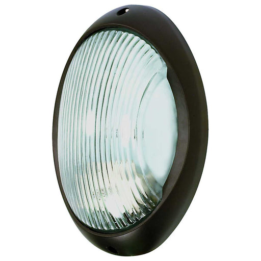 Bulk Head Nuvo 60-527 1 Light - 11 in. - Large Oval Bulk Head - Die Cast Bulk Head - Architectural Bronze Finish Nuvo