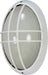 Bulk Head Nuvo 60-528 1 Light - 13 in. - Large Oval Cage Bulk Head - Die Cast Bulk Head - Semi Gloss White Finish Nuvo