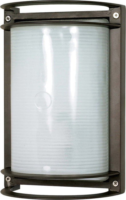Bulk Head Nuvo 60-531 1 Light - 10 in. - Rectangle Bulk Head - Die Cast Bulk Head - Architectural Bronze Finish Nuvo