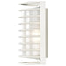 Bulk Head Nuvo 60-532 1 Light - 10 in. - Rectangle Cage Bulk Head - Die Cast Bulk Head - Semi Gloss White Finish Nuvo