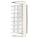 Bulk Head Nuvo 60-532 1 Light - 10 in. - Rectangle Cage Bulk Head - Die Cast Bulk Head - Semi Gloss White Finish Nuvo