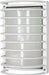 Bulk Head Nuvo 60-532 1 Light - 10 in. - Rectangle Cage Bulk Head - Die Cast Bulk Head - Semi Gloss White Finish Nuvo