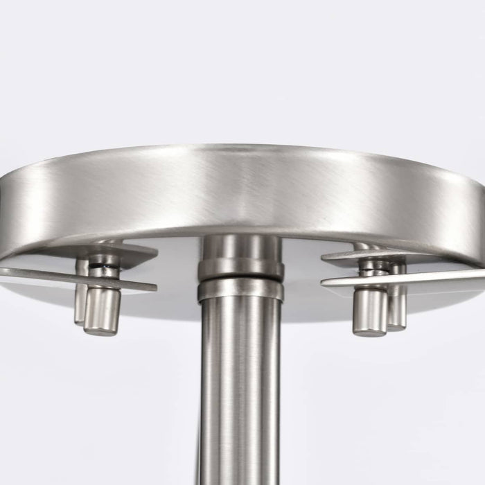 Semi Flush Nuvo 60-5331 Ginger - 2 Light - Semi-Flush with Etched Opal Glass - Brushed Nickel Finish Nuvo