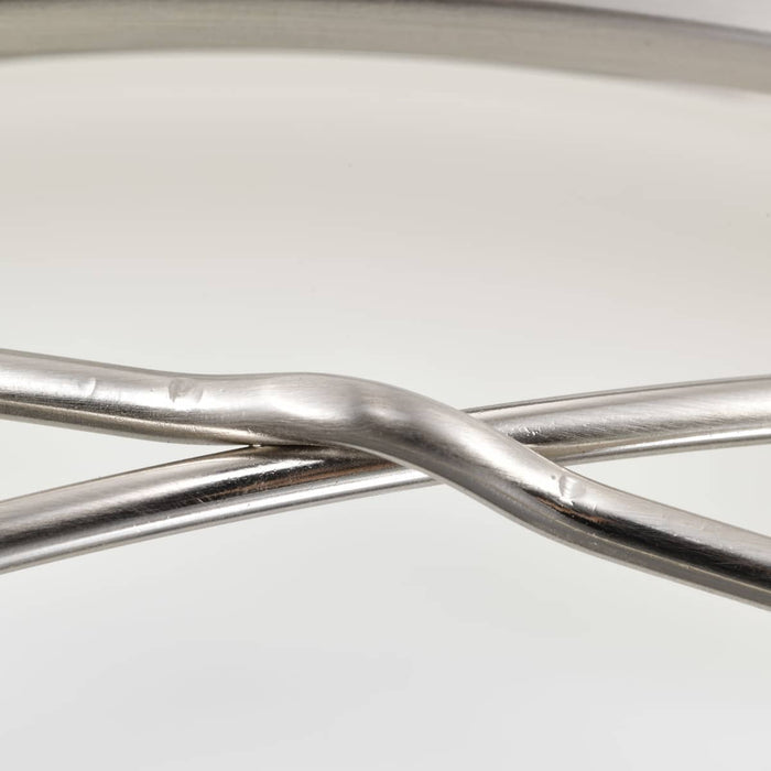 Semi Flush Nuvo 60-5331 Ginger - 2 Light - Semi-Flush with Etched Opal Glass - Brushed Nickel Finish Nuvo