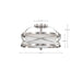 Semi Flush Nuvo 60-5331 Ginger - 2 Light - Semi-Flush with Etched Opal Glass - Brushed Nickel Finish Nuvo