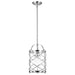Mini Pendant Nuvo 60-5332 Ginger - 1 Light - Mini Pendant with Etched Opal Glass - Brushed Nickel Finish Nuvo