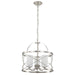 Pendant Nuvo 60-5333 Ginger - 3 Light - Pendant with Etched Opal Glass - Brushed Nickel Finish Nuvo