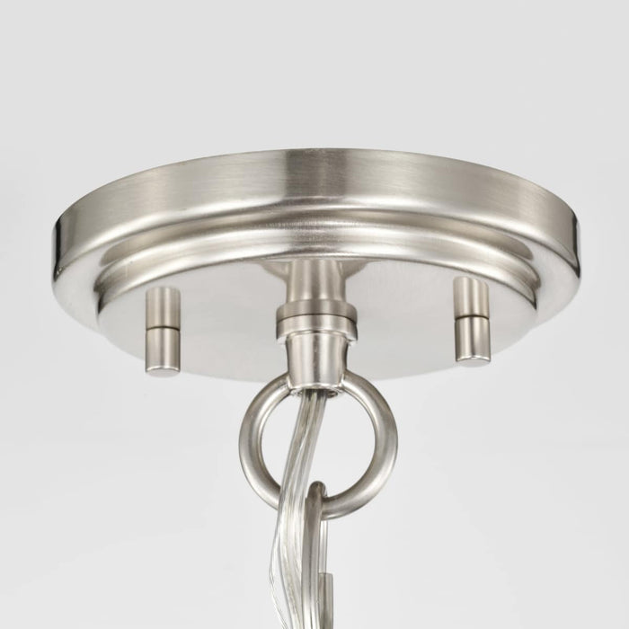 Pendant Nuvo 60-5333 Ginger - 3 Light - Pendant with Etched Opal Glass - Brushed Nickel Finish Nuvo