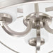 Pendant Nuvo 60-5333 Ginger - 3 Light - Pendant with Etched Opal Glass - Brushed Nickel Finish Nuvo