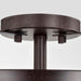 Semi Flush Nuvo 60-5335 Ginger - 2 Light - Semi-Flush with Etched Opal Glass - Old Bronze Finish Nuvo