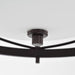 Semi Flush Nuvo 60-5335 Ginger - 2 Light - Semi-Flush with Etched Opal Glass - Old Bronze Finish Nuvo