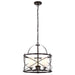 Pendant Nuvo 60-5337 Ginger - 3 Light - Pendant with Etched Opal Glass - Old Bronze Finish Nuvo