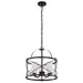 Pendant Nuvo 60-5337 Ginger - 3 Light - Pendant with Etched Opal Glass - Old Bronze Finish Nuvo