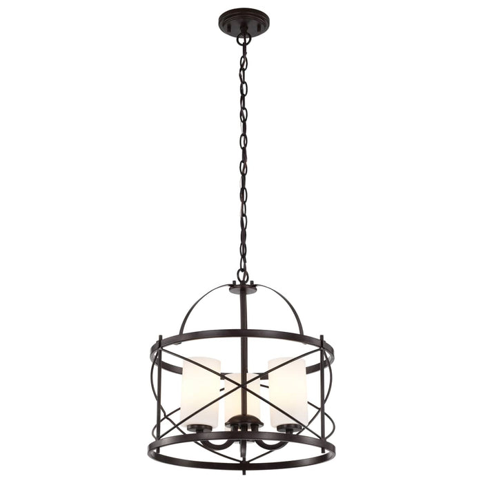 Pendant Nuvo 60-5337 Ginger - 3 Light - Pendant with Etched Opal Glass - Old Bronze Finish Nuvo