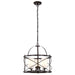 Pendant Nuvo 60-5337 Ginger - 3 Light - Pendant with Etched Opal Glass - Old Bronze Finish Nuvo