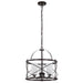Pendant Nuvo 60-5337 Ginger - 3 Light - Pendant with Etched Opal Glass - Old Bronze Finish Nuvo