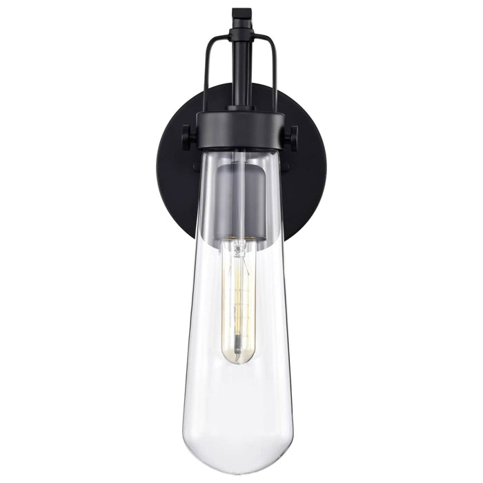 Sconce Nuvo 60-5361 Beaker - 1 Light - Wall Sconce with Clear Glass - Lamp Included - Aged Bronze Finish Nuvo