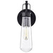 Sconce Nuvo 60-5361 Beaker - 1 Light - Wall Sconce with Clear Glass - Lamp Included - Aged Bronze Finish Nuvo