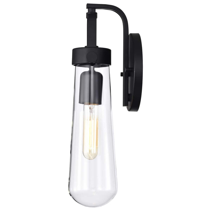 Sconce Nuvo 60-5361 Beaker - 1 Light - Wall Sconce with Clear Glass - Lamp Included - Aged Bronze Finish Nuvo