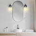 Sconce Nuvo 60-5361 Beaker - 1 Light - Wall Sconce with Clear Glass - Lamp Included - Aged Bronze Finish Nuvo
