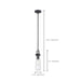 Mini Pendant Nuvo 60-5362 Beaker - 1 Light - Mini Pendant with Clear Glass - Lamp Included - Aged Bronze Finish Nuvo