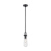 Mini Pendant Nuvo 60-5362 Beaker - 1 Light - Mini Pendant with Clear Glass - Lamp Included - Aged Bronze Finish Nuvo