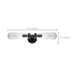 Sconce Nuvo 60-5363 Beaker - 2 Light - Wall Sconce with Clear Glass - Vintage lamps Included - Aged Bronze Finish Nuvo