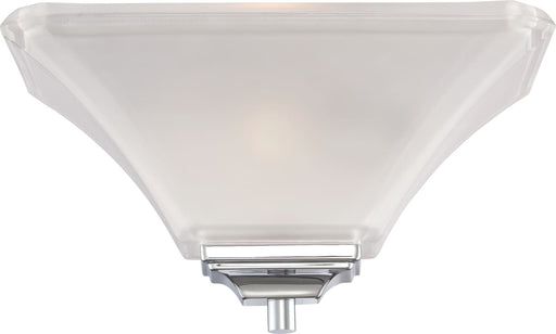 Sconce Nuvo 60-5373 Parker - 1 Light - Wall Sconce - Polished Chrome with Sandstone Etched Glass - Polished Chrome Finish Nuvo
