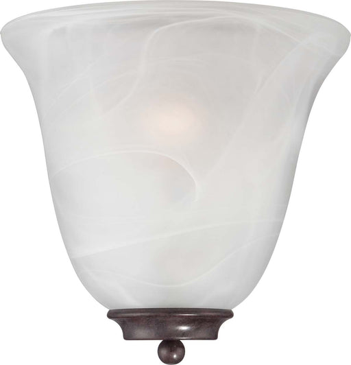 Sconce Nuvo 60-5374 Empire - 1 Light - Wall Sconce - Old Bronze with Alabaster Glass Nuvo