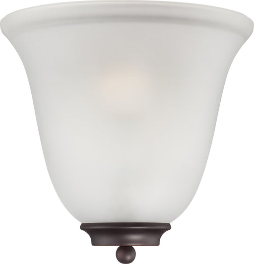 Sconce Nuvo 60-5375 Empire - 1 Light - Wall Sconce - Mahogany Bronze with Frosted Glass Nuvo