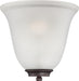 Sconce Nuvo 60-5375 Empire - 1 Light - Wall Sconce - Mahogany Bronze with Frosted Glass Nuvo
