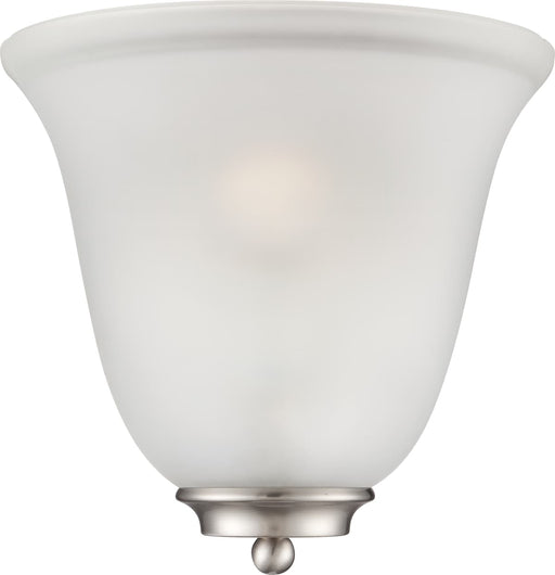 Sconce Nuvo 60-5377 Empire - 1 Light - Wall Sconce - Brushed Nickel with Frosted Glass Nuvo