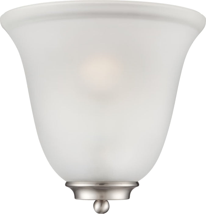 Sconce Nuvo 60-5377 Empire - 1 Light - Wall Sconce - Brushed Nickel with Frosted Glass Nuvo