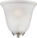 Sconce Nuvo 60-5377 Empire - 1 Light - Wall Sconce - Brushed Nickel with Frosted Glass Nuvo