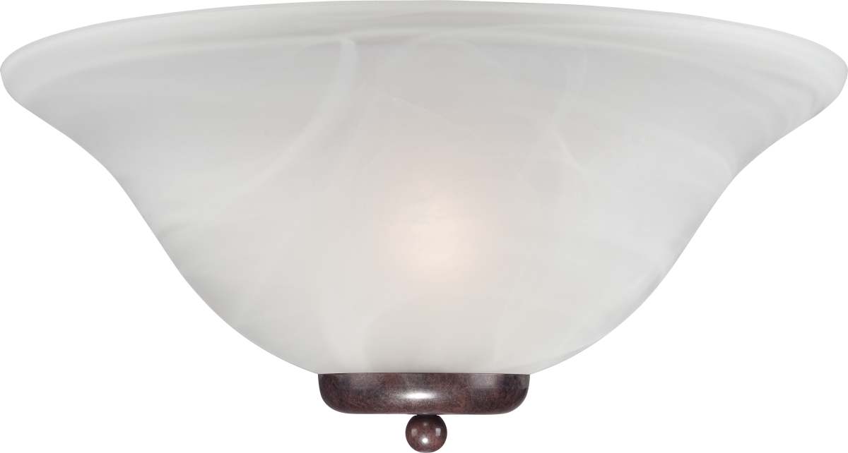 Sconce Nuvo 60-5378 Ballerina - 1 Light - Wall Sconce - Old Bronze with Alabaster Glass Nuvo