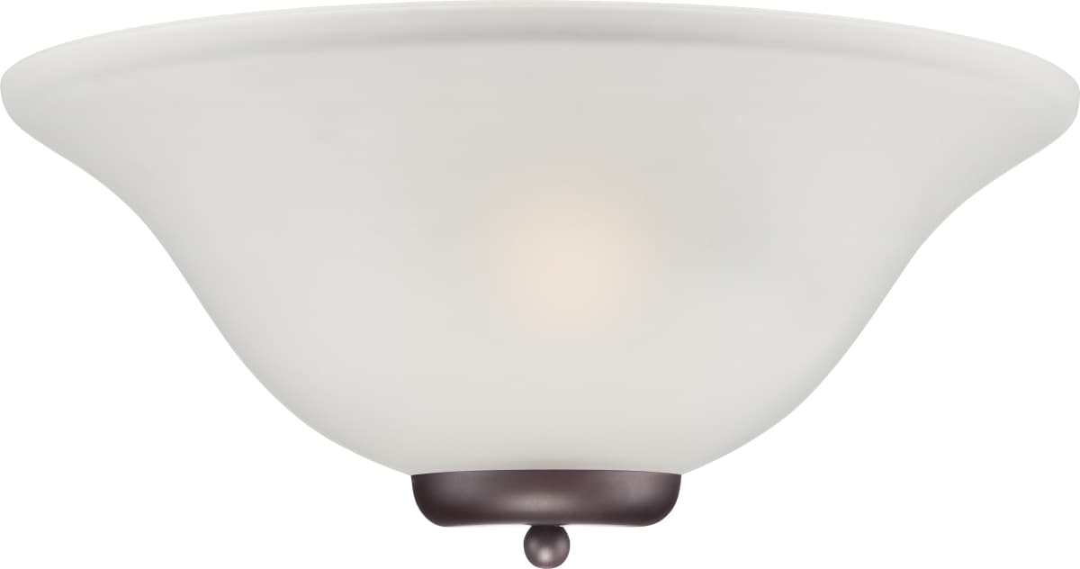 Sconce Nuvo 60-5379 Ballerina - 1 Light - Wall Sconce - Mahogany Bronze with Frosted Glass Nuvo