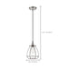 Pendant Nuvo 60-5401 Vintage - 1 Light - Caged Pendant - Vintage Lamp Included - Polished Nickel Finish Nuvo
