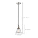 Pendant Nuvo 60-5402 Vintage - 1 Light - Pendant with Clear Glass - Vintage Lamp Included - Polished Nickel Finish Nuvo