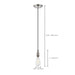 Pendant Nuvo 60-5405 Vintage - 1 Light - Pendant - Vintage Lamp Included - Polished Nickel Finish Nuvo