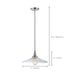Pendant Nuvo 60-5409 Vintage - 1 Light - Pendant with Matching Shade - Vintage Lamp Included - Polished Nickel Finish Nuvo
